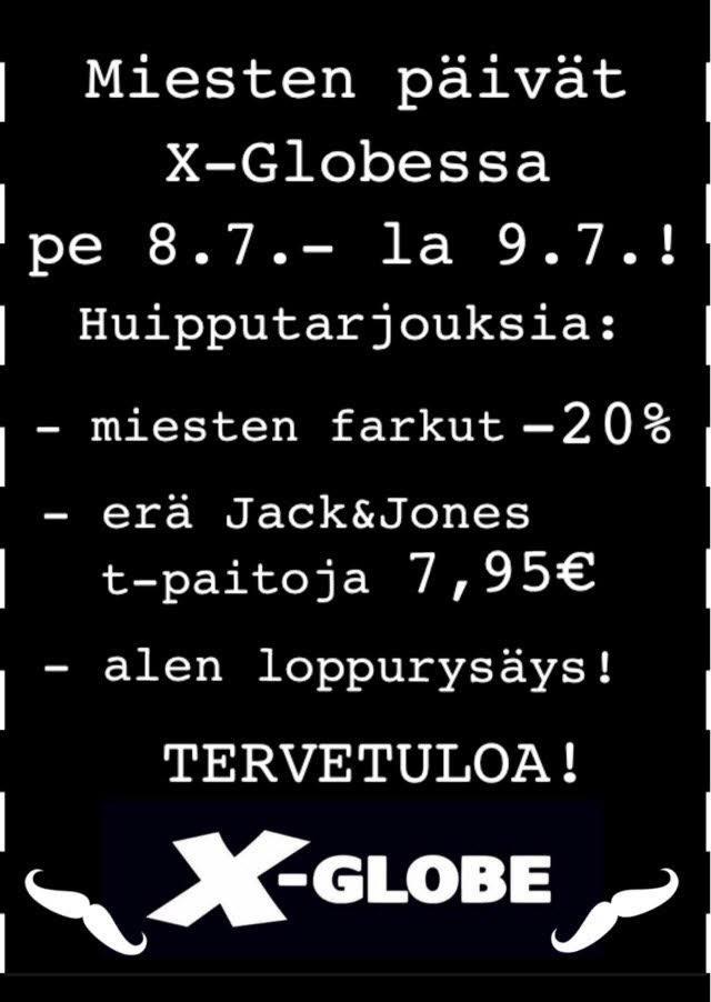 49 5.3.1 Myymälän somistus Myymälän somistuksessa käytettiin X-Globelle tuttua värimaailmaa mustaa ja valkoista.