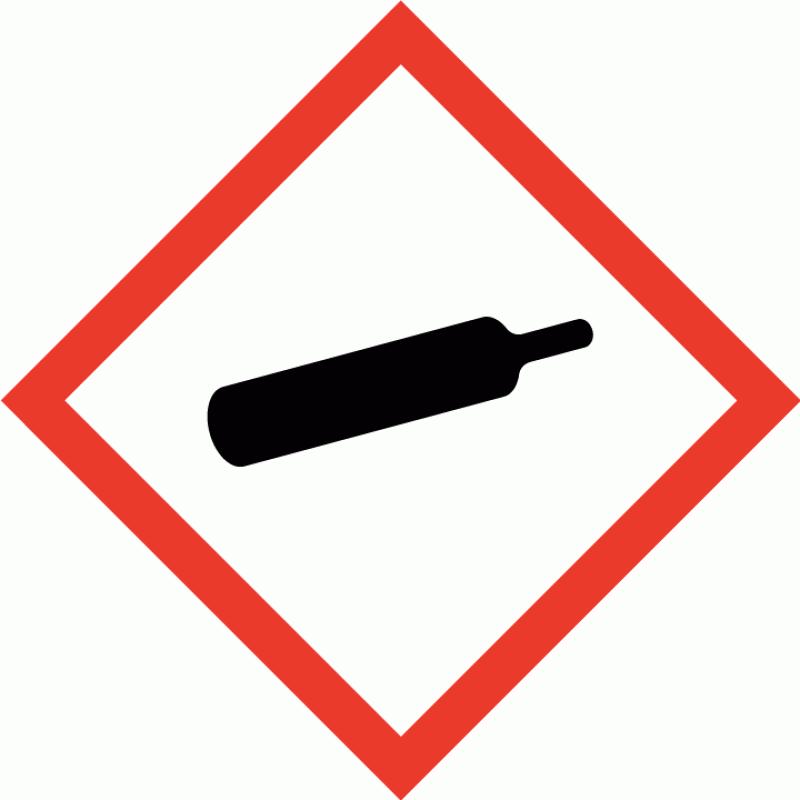 Piktogrammi Huomiosana Vaaralausekkeet Turvalausekkeet Varoitusetiketin täydentävät tiedot Varoitus H229 Painesäiliö: Voi revetä kuumennettaessa.
