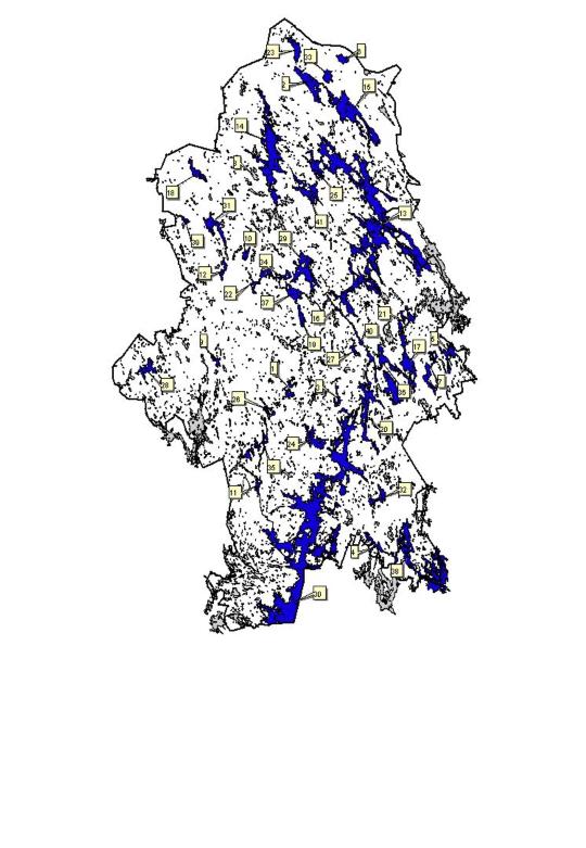 LIITE 13/5 K E S K I - S U O M E N Y M P Ä R I S T Ö K E S K U S Suurtulvaselvitys Yleiskartta LIITE 1 1. Ala- ja Ylä-Kintausjärvi 2. Alvajärvi 3. Alva-,Tuomio- ja Palokkajärvi 4.