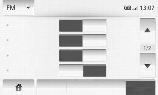 AFSPILNING AF RADIO (2/3) 1 8 RDS Off On TA Off On Region Off On News Off On Main List Preset Option Main List Preset Option Main List Preset Option 2 3 3 2 Mode Main I denne mode kan du manuelt søge