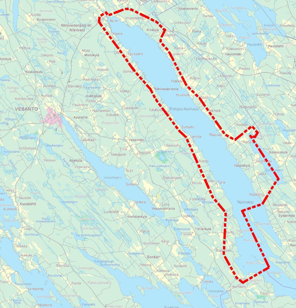 FCG Suunnittelu ja tekniikka Oy Kaavaselostus 3 (56) Kuva 1. Kaavan rajaus. Pohjakartta: MML 1.