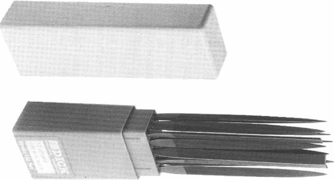 kokonaispituus: 140 mm 160 mm 200 mm 2102 BARETTI karkeus: - 1 2 3 4 5 00 1 2 3 4 5 00 1 2 3 4 5 2122 TERÄVÄ karkeus: - - 2 3 - - 00 1 2 3 4 5-1 2 3 4*- 2132 KOLMIO karkeus: - 1 2 3 4 5 00 1 2 3 4 5