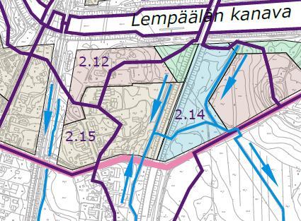 Valuma-aluekartta 3.1.2 Rakennettu ympäristö Yhdyskuntarakenne Suunnittelualue kuuluu Lempäälän keskustaan.