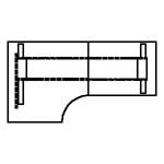 Niveau) 617409 (EFG Ofi Niveau) ACTA20 (EFG Active) ACTA25 (EFG Active) 730-900 mm Kytkettävät pöydät 1600-2600 mm ¹ 500-729 mm ² ³ 617312 (EFG Izi Effect)