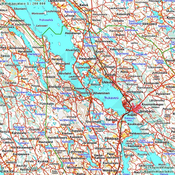 15 Kartta 1. Eno Saunalahti kivikautisen asuinpaikan sijainti. Mittakaava 1:200000.