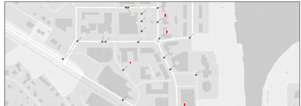 LIIKENNETURVALLISUUS Vuosien 2011-2015 liikenneonnettomuustilastojen perusteella Torikadulla ja Kauppakadulla ei satu erityisen paljon onnettomuuksia: Suurin onnettomuuskeskittymä sijoittuu