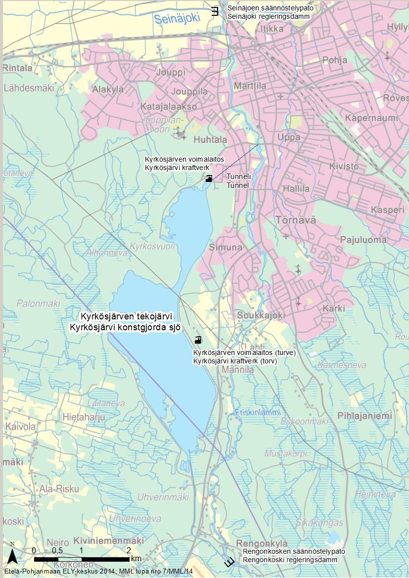 Ehdotus Kyrönjoen tulvariskien hallintasuunnitelmaksi Kuva 55.