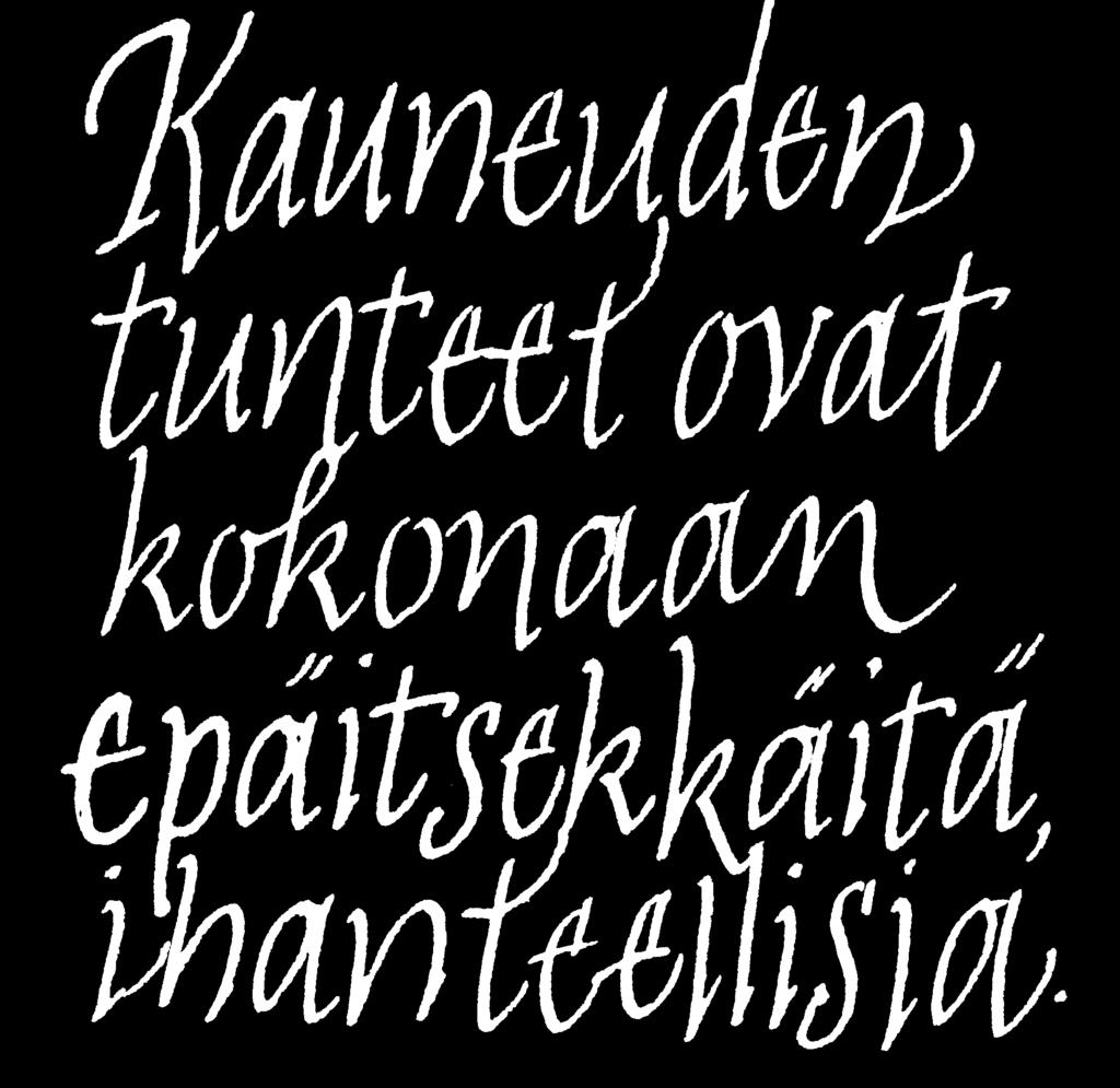 Ensimmäisiä kokeiluja tehdessäni en ollut vielä saanut käsiini Burgertin Calligraphic Line