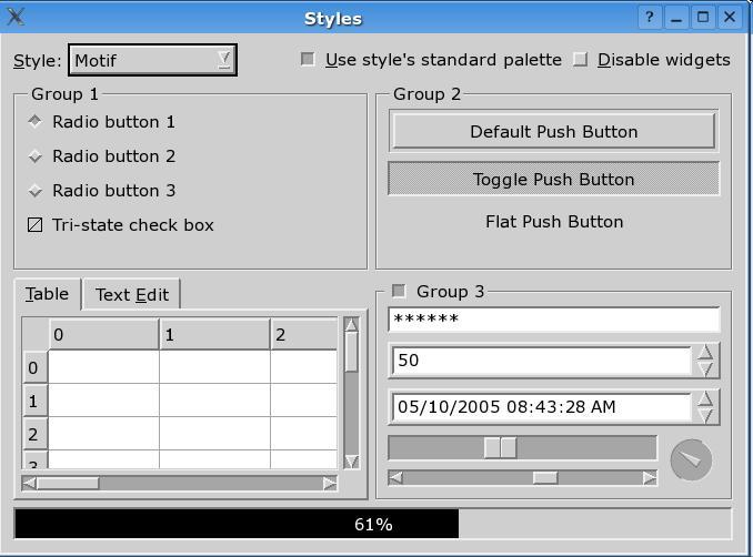 QMotif style