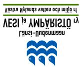 Länsi-Uudenmaan vesi ja ympäristö ry Västra Nylands vatten och miljö r.f. PL 51, 811 Lohja Puh. (19) 323 623 vesi.ymparisto@vesiensuojelu.