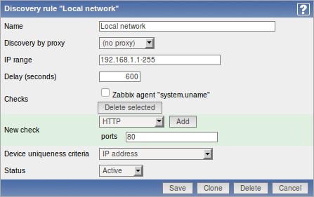 19 tehdään IP-osoite alueelle, jotta koko verkon SNMP laitteet löytyvät (kuvio 15).