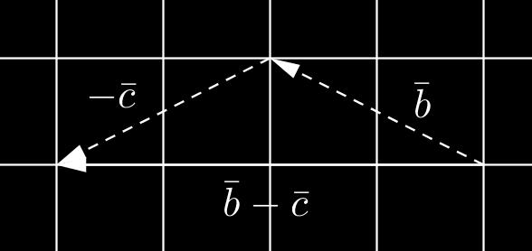 Piirretään vektori b :n alkupisteestä c :n