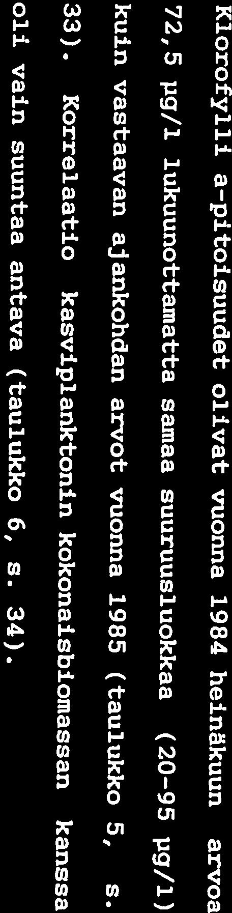 (20-95 j.rg/l) kuin vastaavan ajankohdan arvot vuonna 1985 (taulukko 5, s. 33).