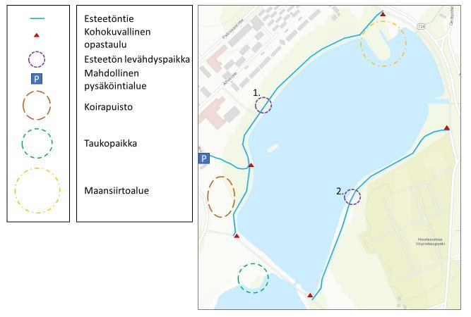 ENSIMMÄINEN VAIHE Ensimmäisessä vaiheessa Onkilahden alueen Pohjoisemman vesistön Läntinen- ja Itäinen kevyenliikenteenväylä tehdään esteettömiksi yhdyskäytäviksi, sekä mahdollistetaan esteetön kulku