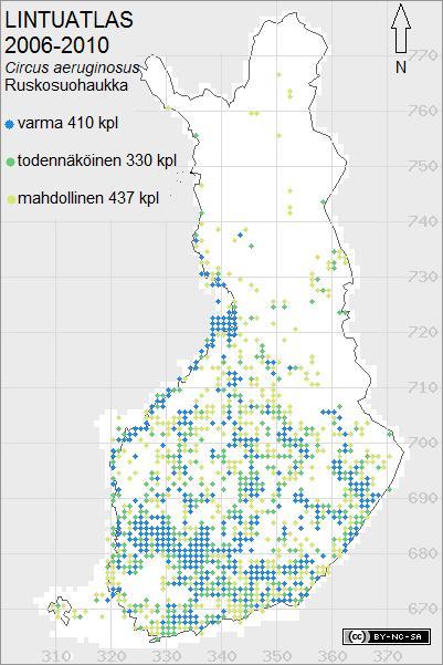 Mielenkiintoista on myös Lounais-Suomen varmistettujen pesimäruutujen vähentyminen. Syitä ruskosuohaukan leviämiselle pohjoista kohti voi olla monia.