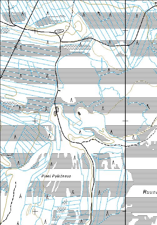 126 Kohdetyyppi: 9 Valmistuspaikat/työpaikat Copyright: Metsähallitus 2008