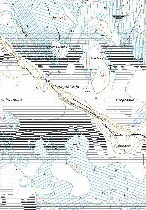 75 Kohdetyyppi: 9 Valmistuspaikat/työpaikat Copyright: Metsähallitus 2008