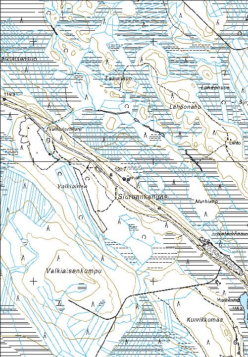 180 Kohdetyyppi: 9 Valmistuspaikat/työpaikat Copyright: Metsähallitus 2008