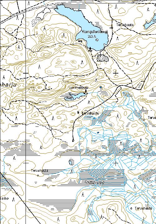 216 Kohdetyyppi: 9 Valmistuspaikat/työpaikat Copyright: Metsähallitus 2008