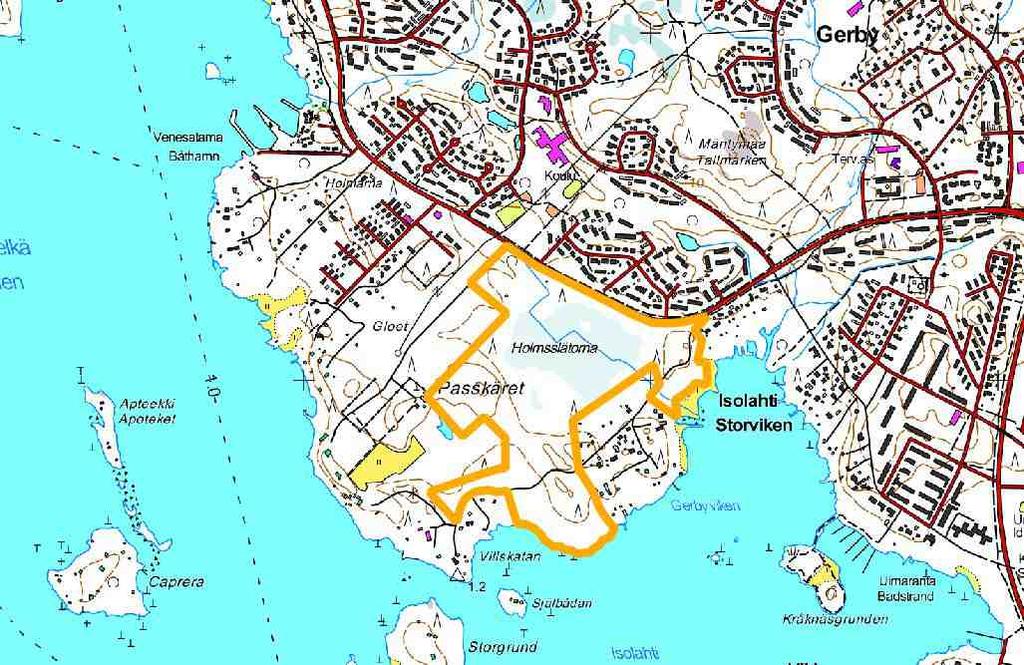 Solasaaren itäosan suot ja metsät Pinta-ala: 32 ha Omistaja: Vaasan kaupunki Kaavatilanne: Vaasan yleiskaavassa 2030 alue on virkistysaluetta (V) ja pientalovaltaista asuinaluetta (AP).