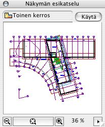 Masterplanssin valintaa varten ilmestyy myös painikepalkki, josta sen voi vaihtaa nopeasti. Raahaamisen ja Lisää.