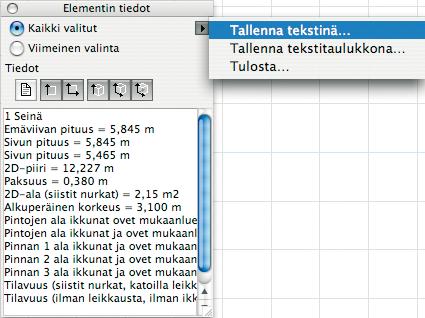 Ääriviiva tarkoittaa reunimmaista viivaa ja rajaviiva kahden vierekkäisen kerroksen välistä viivaa. Painamalla Käytä määritetyt viivat otetaan käyttöön poikkileikkauksessa (muokkausikkunassa).