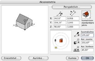 Tallennetut 3D-näkymät näkyvät Projekti sisältö -apuikkunassa ja saman apuikkunan kautta voi siirtyä näkymästä toiseen. Katso:.8.6 Projekti-apuikkuna.