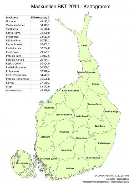 seutukunta sijalla 26 ja Pohjois-Satakunta sijalla 30.