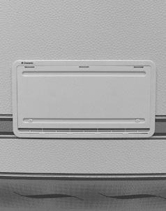 ylempänä seinällä olevan säleikön kautta). Sovita jääkaapin ilmanvaihto ulkolämpötilan seuraavasti: Ulkolämpötila korkeampi kuin n. +8 C.