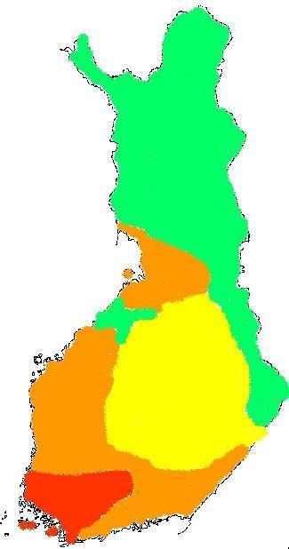 EKM:n itiöitä tarhaajien hunajanäytteissä Seppo Korpelan tulosten (2004) mukaan