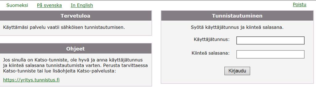 1 TUNNISTAUTUMINEN JA PSOP- PÄÄKÄYTTÄJÄTUNNUKSEN LUONTI Siirry PSOP-järjestelmän sivuille: https://parastapalvelua.