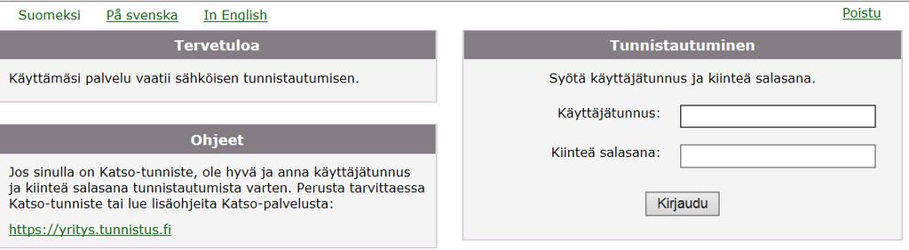 1 TUNNISTAUTUMINEN JA PSOP- PÄÄKÄYTTÄJÄTUNNUKSEN LUONTI Siirry PSOP-järjestelmän sivuille: https://parastapalvelua.