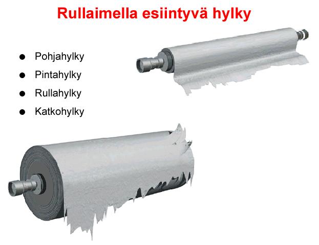 Tuikka Tuomo Opinnäytetyö 21 Kuva 10. Rullaimella esiintyvä hylky /14/ Märkää konehylkyä muodostuu puristinosalle saakka (kuiva-aine alle 45 %).