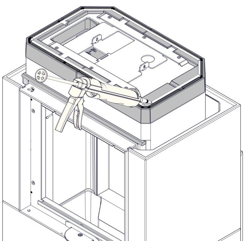 G 19 Påfør akryl som vist. Apply acryl as illustrated. Lisää akryylia kuvan mukaan.