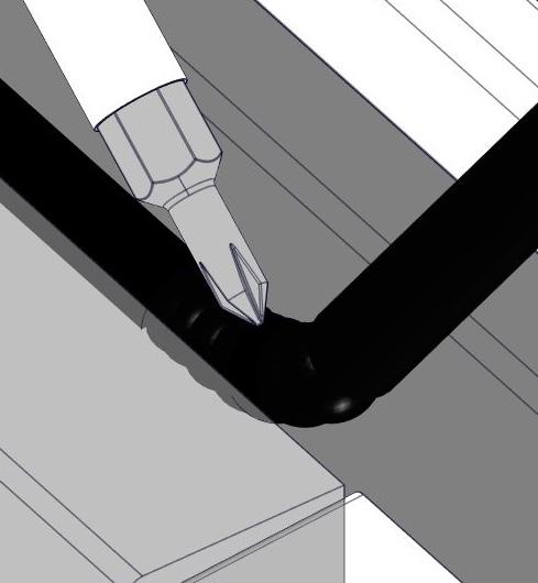 Assemble provided gasket between powerstone element