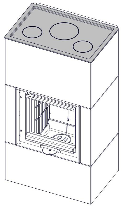 G 51 Monter støpejern varmeplate. Assemble the cast iron hot top plate. Asenna valurautainen kuumakansi. Montera värmeplattan av gjutjärn.