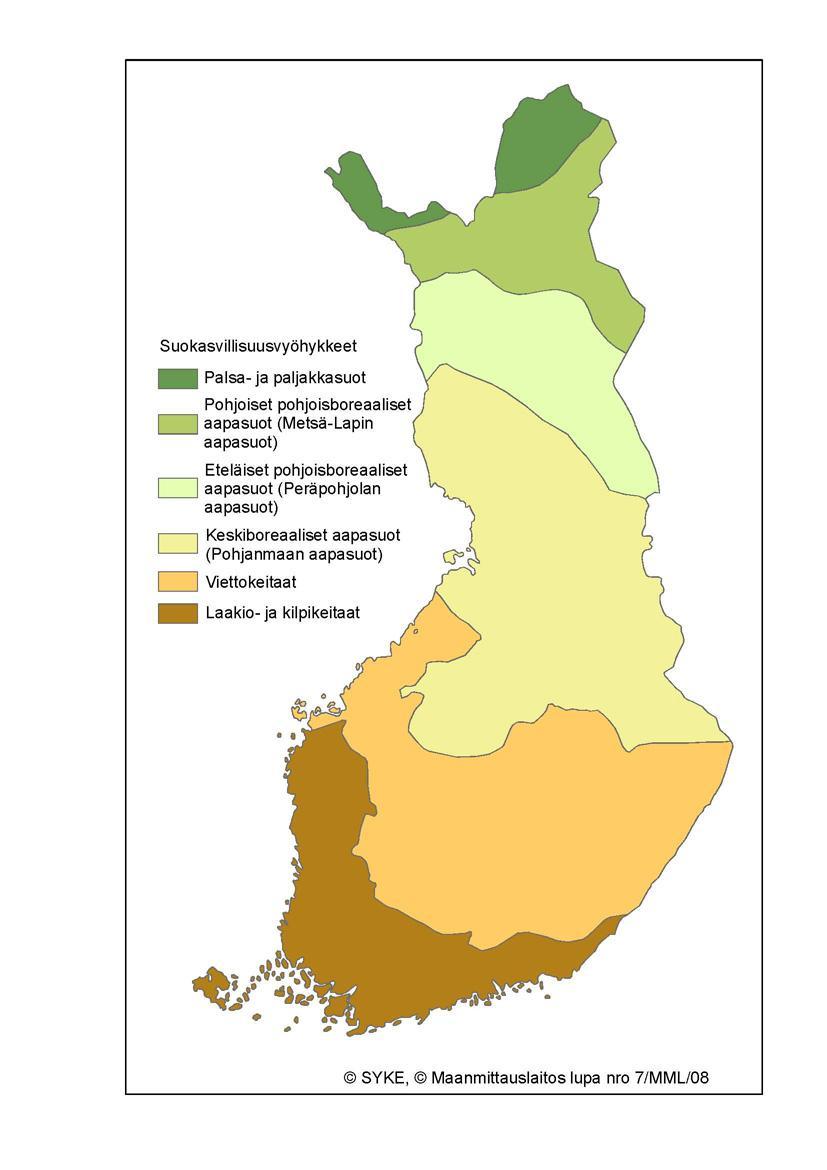 Suo kuivataan Turpeen hajoaminen voimistuu Humusaineiden huuhtoutuminen lisääntyy Keidassuoalueella on COD Mn arvojen perusteella saatu viitteitä siitä, että turvetuotanto voisi aiheuttaa jopa