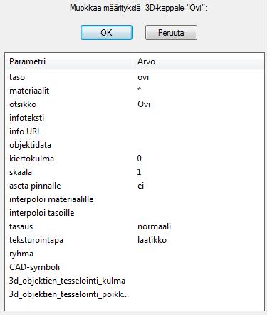 19 Ryhmä määrittelee mihin ryhmään objekti kuuluu. Cad_symbol jos on määritetty, Virtual Map käyttää tätä symbolia, kun piirretään objektia CAD piirustukseen. Muutoin se piirretään pisteenä.