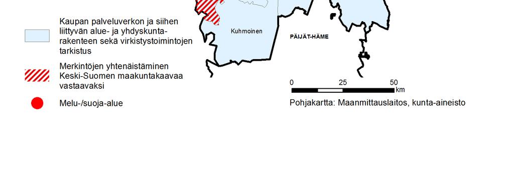 melualueet sekä Kalettoman ja Toivakan varikon suoja alueet.