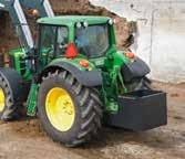 Vastapaino parantaa traktori-kuormainyhdistelmän tasapainoa.