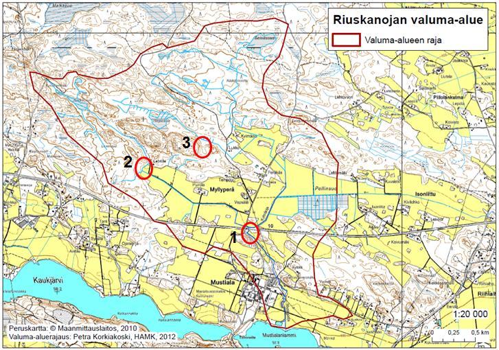 1. Riuskanojan valuma-alueen ojakunnostukset Tammelassa Kuva 1.