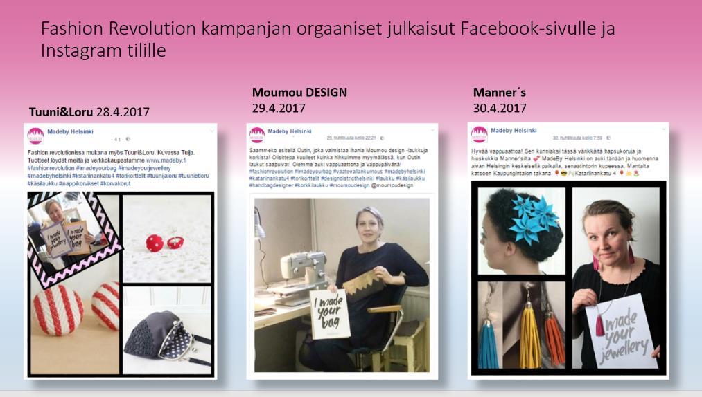 Liite 6, Fashion Revolution kampanjan orgaaniset