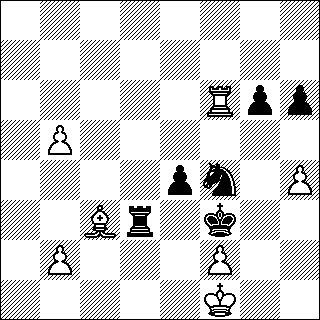 Lf4 Lh5 18.Db3 Db3 19.ab3 f5 20.Td7 fe4 21.Rd4 Tf7 Parempi 21...Tf4 22.Te7 22.Lc7 Rd5 23.Td8 Td8 24.Ld8 Td7 25.Rc6 Td6 26.g4 Tc6 27.gh5 b5 28.Lg5 h6 29.Le3 Rf6 30.c4 Rh5 31.cb5 ab5 32.Ta5 Rf6 33.