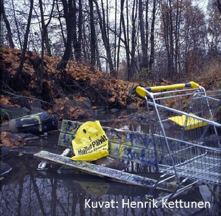 tierummut voivat estää vesieliöiden liikkumisen.