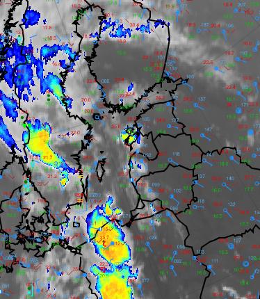 b) a) 28.7. klo 18 UTC 29.7. klo UTC c) d) 28.7. klo 18 UTC 29.7. klo UTC Kuva 57.