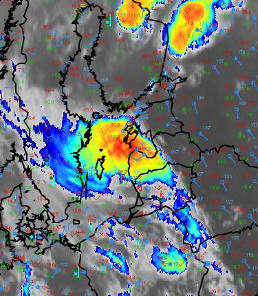 a) b) 29.7. klo 18 UTC 3.7. klo UTC c) d) 3.7. klo UTC 29.7. klo 18 UTC Kuva 59.