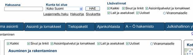 13 Korjaussuositukset 2/4 Haun rajausvalintojen ymmärrettävyys (2-3) Haun ja sen lisävalintojen yhteys tulisi testauksen perusteella olla nykyistä selkeämpi.