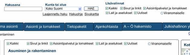 13 Korjaussuositukset 2/4 Haun rajausvalintojen ymmärrettävyys (2-3) Haun ja sen lisävalintojen yhteys tulisi testauksen perusteella olla nykyistä selkeämpi.