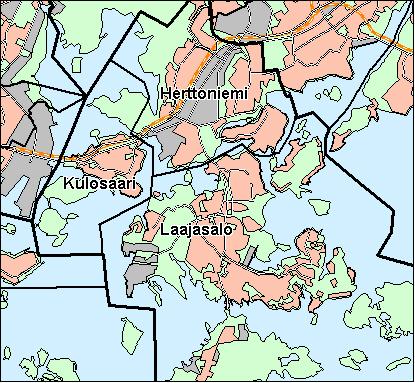 6 Kaakkoinen suurpiiri Copyright Helsingin kaupunki, Kaupunkimittausosasto 41 /23 Asukastiheys h/km2 Asuntojen keskikoko m2 Asuntokuntien keskikoko Korkeakoulututkinto 15 1 3,5 5 12 8 3 4 9 6 2,5 3 6