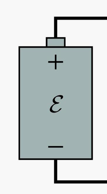 SÄHKÖMOTORINEN VOIMA Jännitelähteiden yhteydessä käytetään vähän harhaanjohtavaa* termiä sähkömotorinen voima ε kuvaamaan jännitelähteen poteniaalieroa.